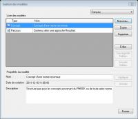 MPU Gestion des modèles